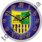 Часы настенные "Металлист" с серебряной окантовкой